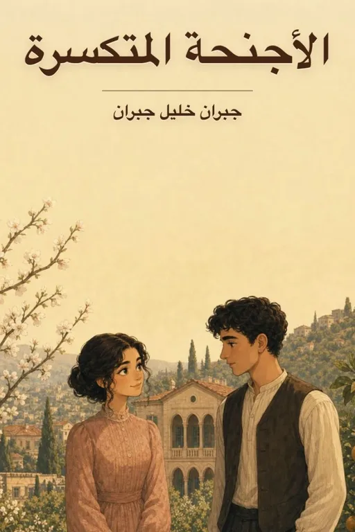 غلاف الطبعة المصورة من الأجنحة المتكسرة