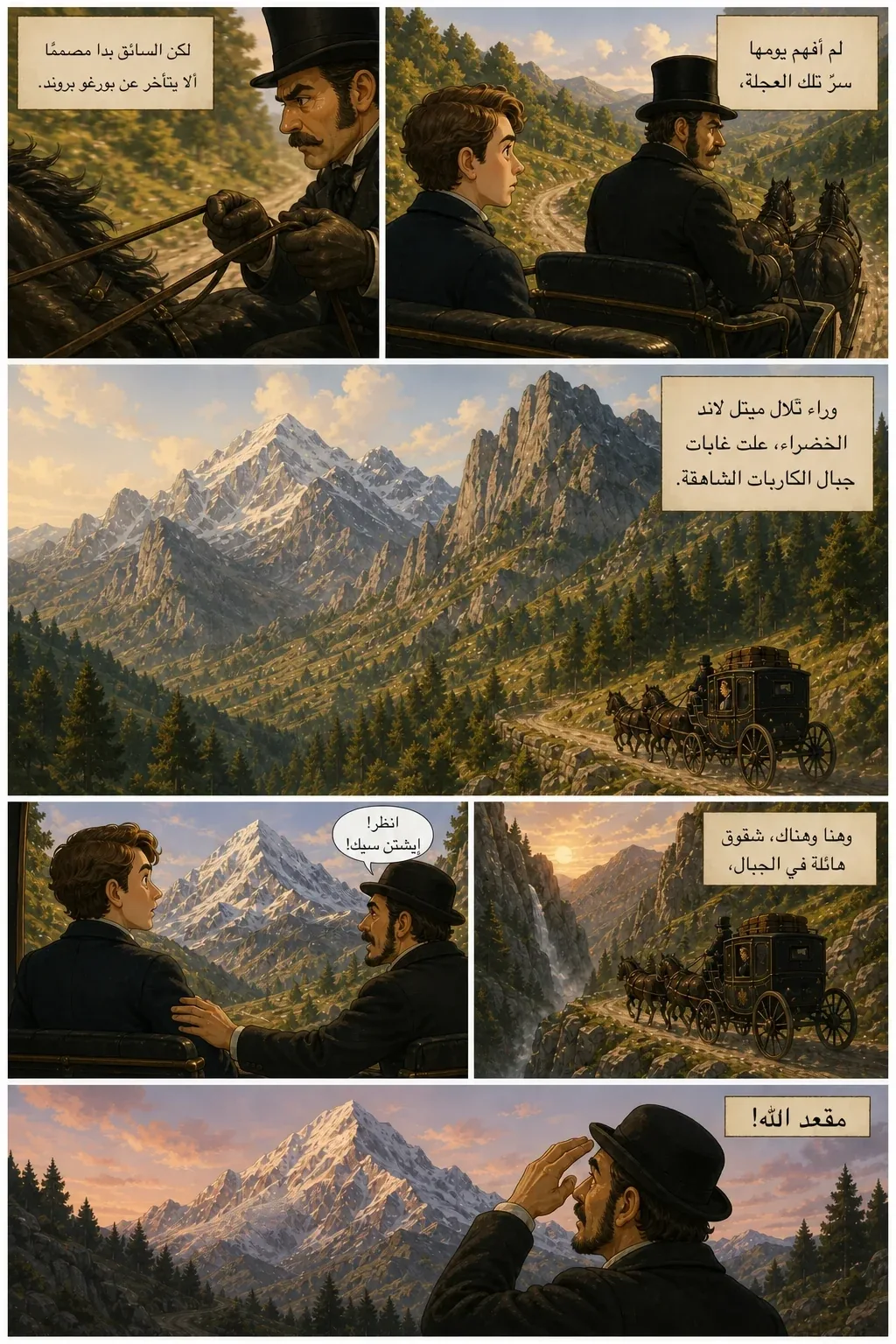 دراكولا، صفحة مصورة 15: لم أفهم يومها سرَّ تلك العجلة،