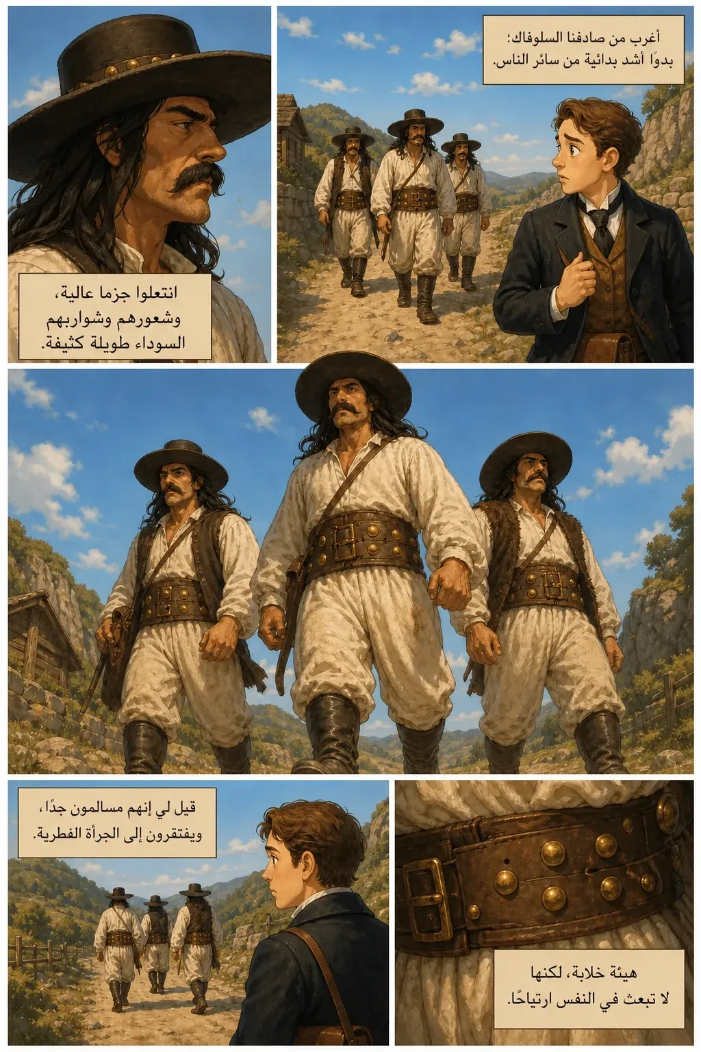 دراكولا، صفحة مصورة 6: أغرب من صادفنا السلوفاك؛ بدوا أشد بدائيةً من سائر الناس.