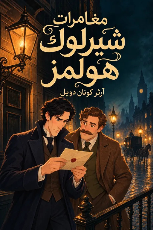 غلاف مغامرات شيرلوك هولمز، الطبعة المصوّرة