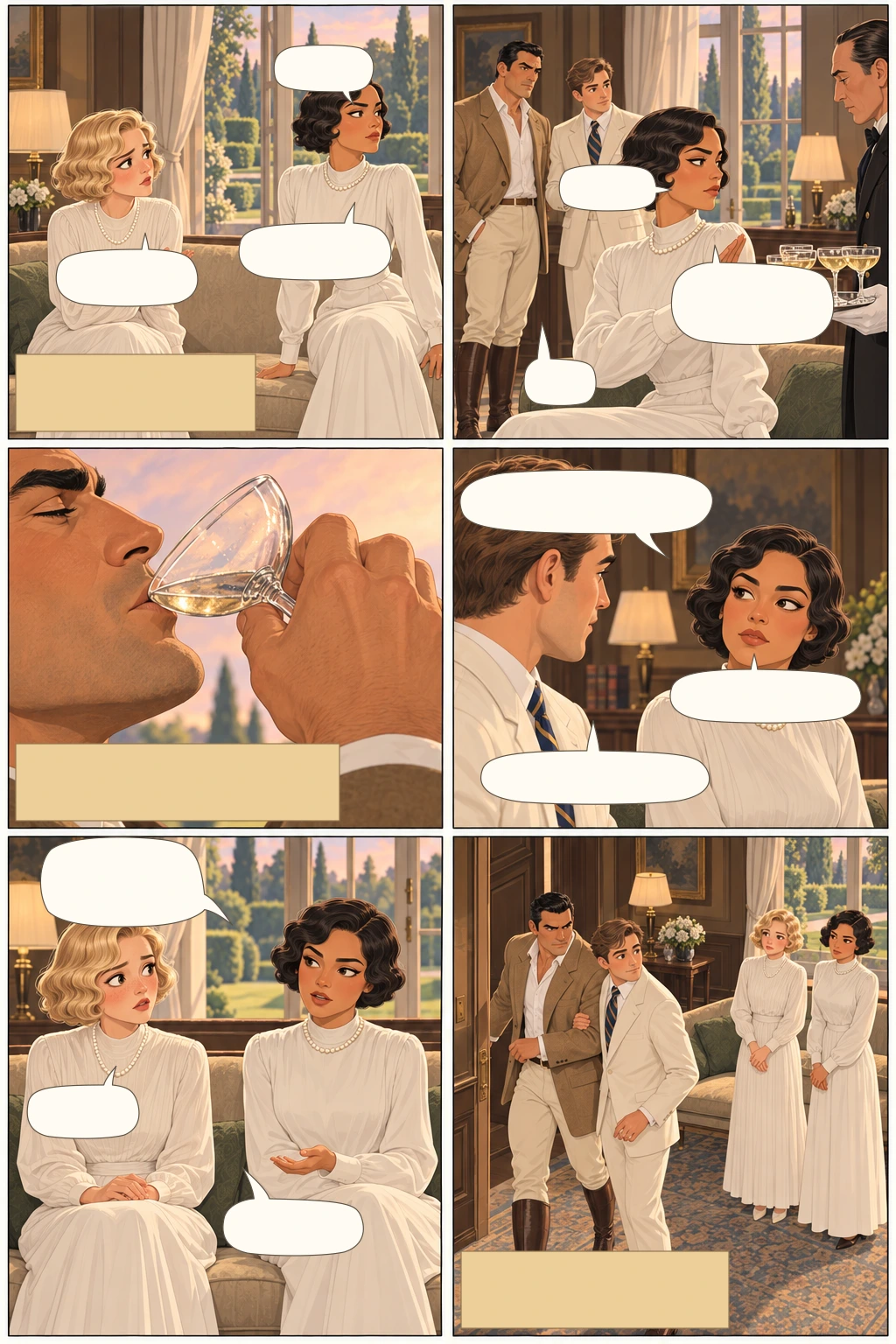 غاتسبي العظيم، صفحة مصورة 8: كانت تلك أول كلمة تنطق بها منذ دخلت الغرفة.