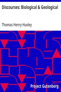 Cover of Discourses: Biological & Geological Essays