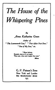 Cover of The House of the Whispering Pines