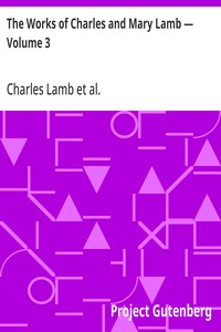 Cover of The Works of Charles and Mary Lamb — Volume 3 Books for Children
