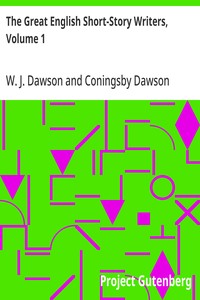 Cover of The Great English Short-Story Writers, Volume 1
