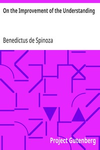 Cover of On the Improvement of the Understanding