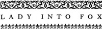 Cover of Lady into Fox