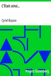 Cover of C'Était ainsi...