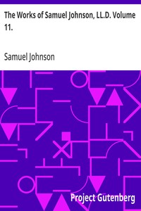 Cover of The Works of Samuel Johnson, LL.D. Volume 11. Parlimentary Debates II.