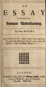 Cover of An Essay Concerning Humane Understanding, Volume 1 MDCXC, Based on the 2nd Edition, Books 1 and 2