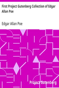 Cover of First Project Gutenberg Collection of Edgar Allan Poe