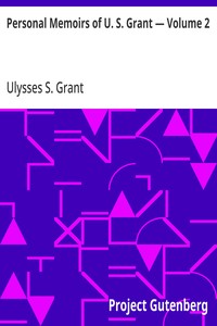 Cover of Personal Memoirs of U. S. Grant — Volume 2