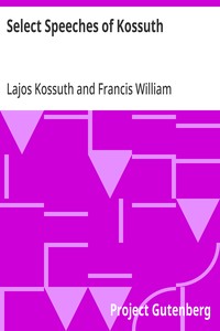 Cover of Select Speeches of Kossuth
