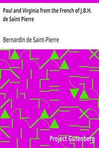 Cover of Paul and Virginia from the French of J.B.H. de Saint Pierre