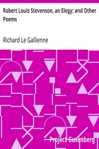 Cover of Robert Louis Stevenson, an Elegy; and Other Poems
