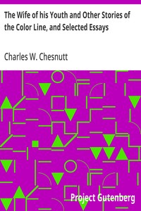 Cover of The Wife of his Youth and Other Stories of the Color Line, and Selected Essays