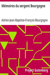 Cover of Mémoires du sergent Bourgogne
