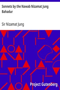 Cover of Sonnets by the Nawab Nizamat Jung Bahadur
