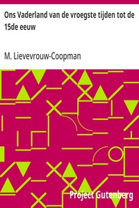 Cover of Ons Vaderland van de vroegste tijden tot de 15de eeuw