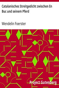 Cover of Catalanisches Streitgedicht zwischen En Buc und seinem Pferd