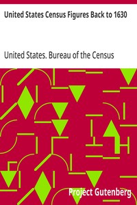 Cover of United States Census Figures Back to 1630