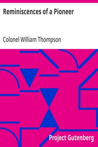 Cover of Reminiscences of a Pioneer