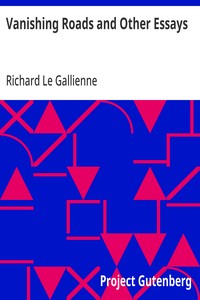 Cover of Vanishing Roads and Other Essays