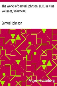 Cover of The Works of Samuel Johnson, LL.D. in Nine Volumes, Volume 05 Miscellaneous Pieces