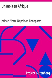 Cover of Un mois en Afrique