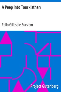 Cover of A Peep into Toorkisthan