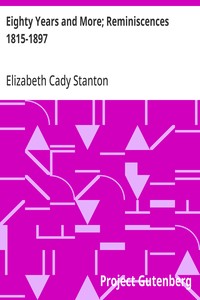 Cover of Eighty Years and More; Reminiscences 1815-1897