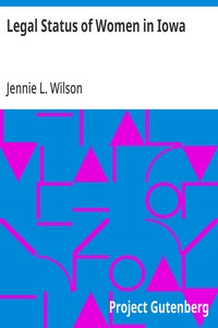 Cover of Legal Status of Women in Iowa