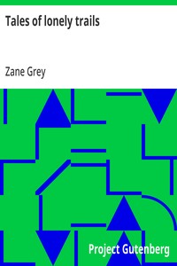 Cover of Tales of lonely trails