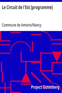 Cover of Le Circuit de l'Est [programme]
