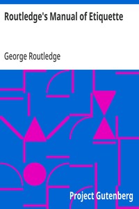 Cover of Routledge's Manual of Etiquette