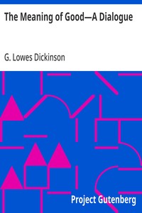Cover of The Meaning of Good—A Dialogue
