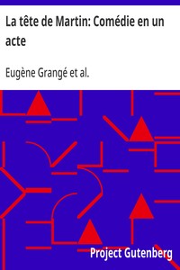 Cover of La tête de Martin: Comédie en un acte