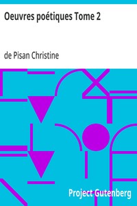 Cover of Oeuvres poétiques Tome 2