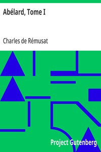 Cover of Abélard, Tome I