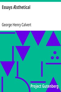 Cover of Essays Æsthetical