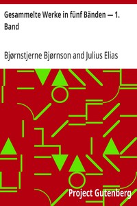 Cover of Gesammelte Werke in fünf Bänden — 1. Band