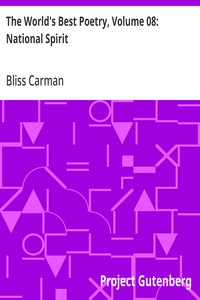 Cover of The World's Best Poetry, Volume 08: National Spirit