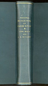 Cover of Personal Recollections of Pardee Butler