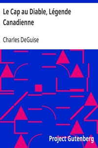 Cover of Le Cap au Diable, Légende Canadienne