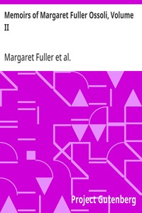 Cover of Memoirs of Margaret Fuller Ossoli, Volume II