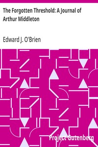 Cover of The Forgotten Threshold: A Journal of Arthur Middleton