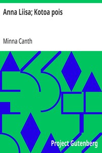 Cover of Anna Liisa; Kotoa pois