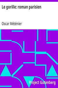 Cover of Le gorille: roman parisien