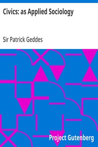 Cover of Civics: as Applied Sociology