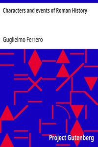 Cover of Characters and events of Roman History